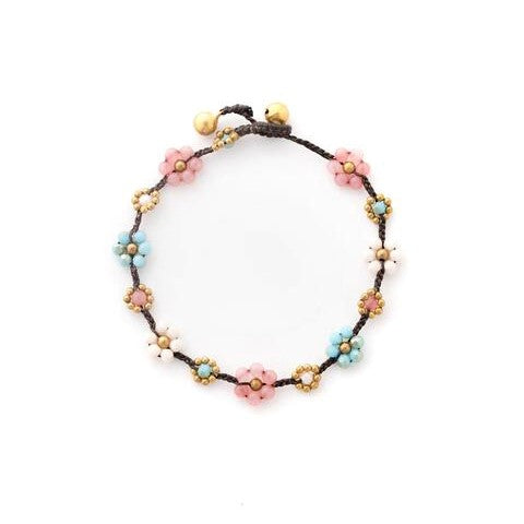 Crystal Flower Bracelet 5-Pack