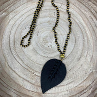 Knotted Leaf Necklace