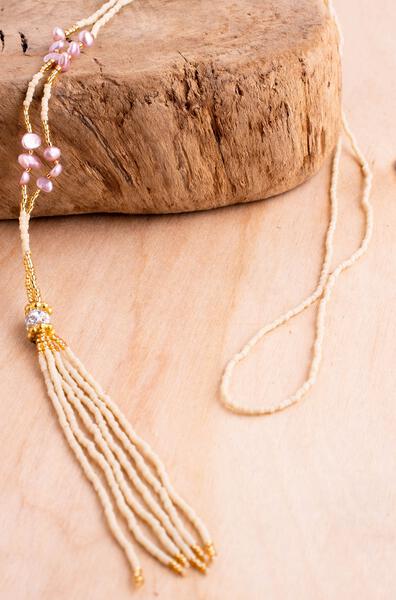 Fresh Water Pearl & Crystal Necklace | Shop Bali Queen
