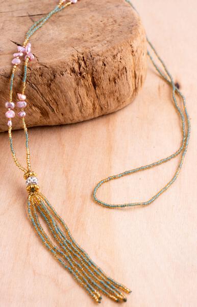 Fresh Water Pearl & Crystal Necklace | Shop Bali Queen