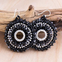 Thai Round Crystal Earrings