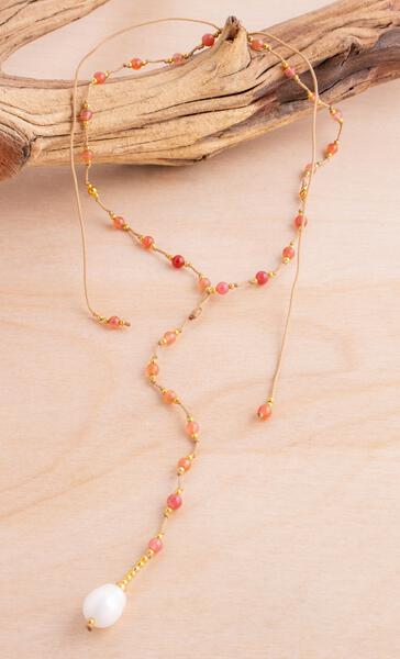 Choker Pearl Lariat Necklace | Shop Bali Queen
