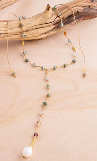 Choker Pearl Lariat Necklace