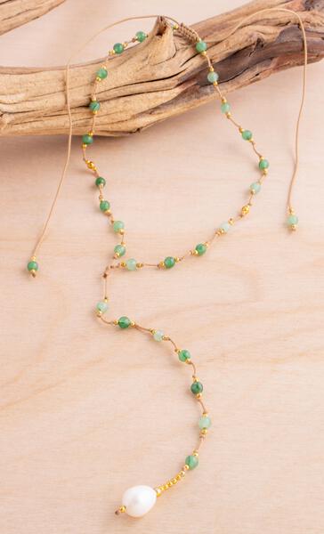 Choker Pearl Lariat Necklace