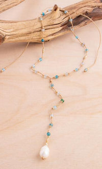 Choker Pearl Lariat Necklace | Shop Bali Queen