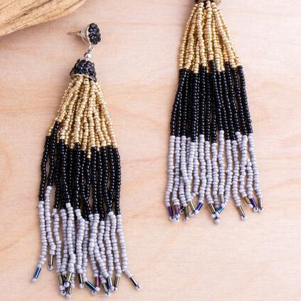 5" Tri Color Earrings