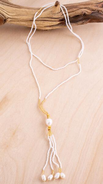 Drops of Pearl Necklace | Shop Bali Queen