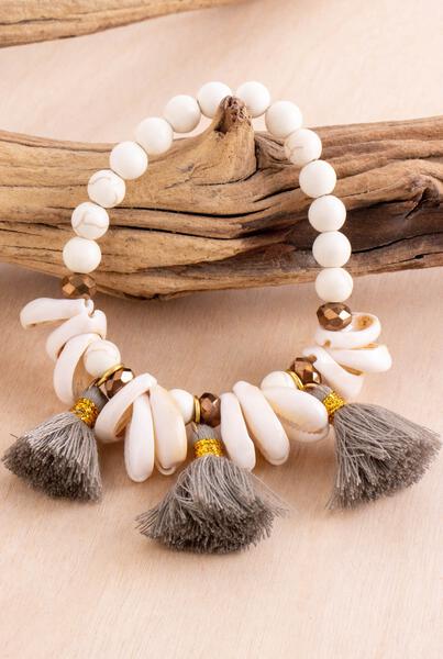 Hula Shell Stretch Bracelet | Shop Bali Queen
