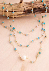 Agate & Pearl Layering Necklace | Shop Bali Queen
