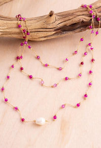 Agate & Pearl Layering Necklace