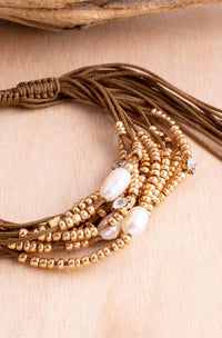 Glitz & Pearl Pull Bracelet | Shop Bali Queen