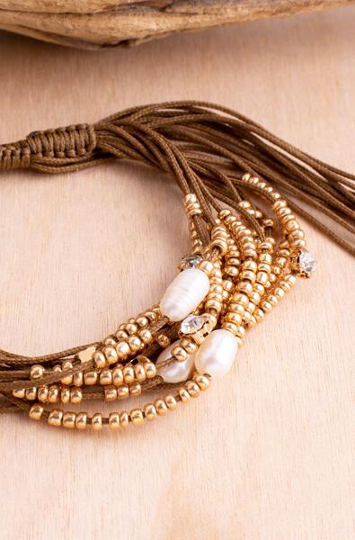 Glitz & Pearl Pull Bracelet | Shop Bali Queen