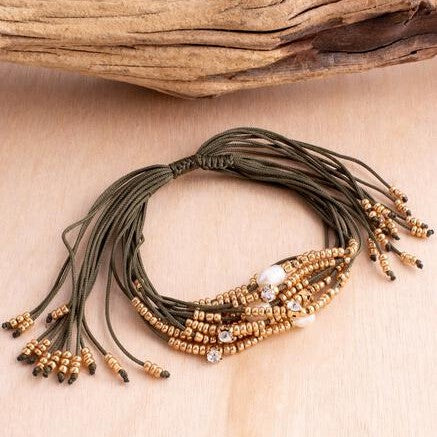 Glitz & Pearl Pull Bracelet | Shop Bali Queen
