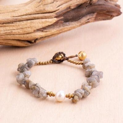 Sandstone Pearl Bracelet