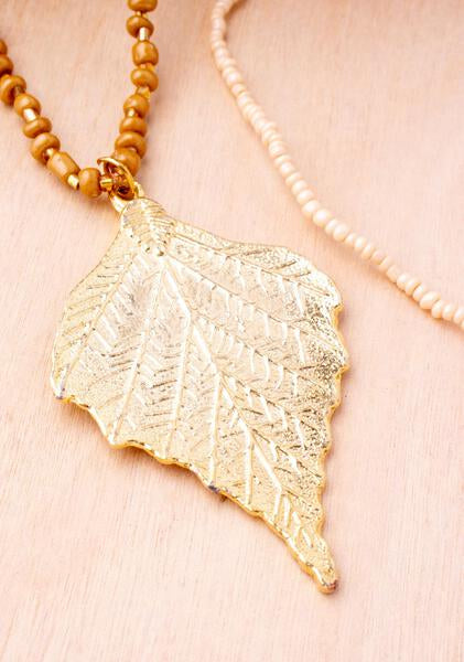 Leaping Leaf Necklace
