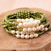 Desert Pearl Stretch Bracelet