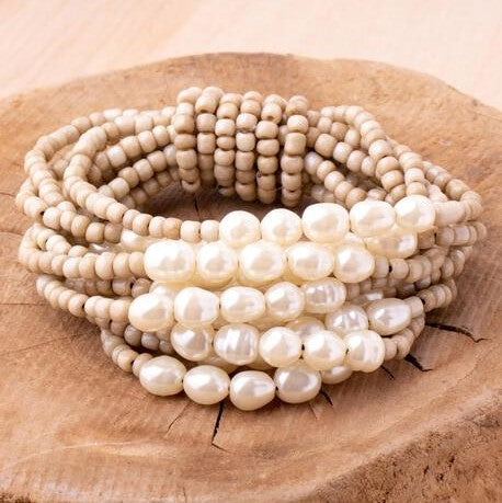 Desert Pearl Stretch Bracelet