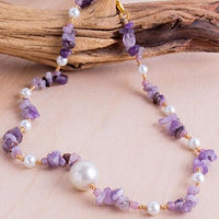 Mother of Pearl & Stone Choker