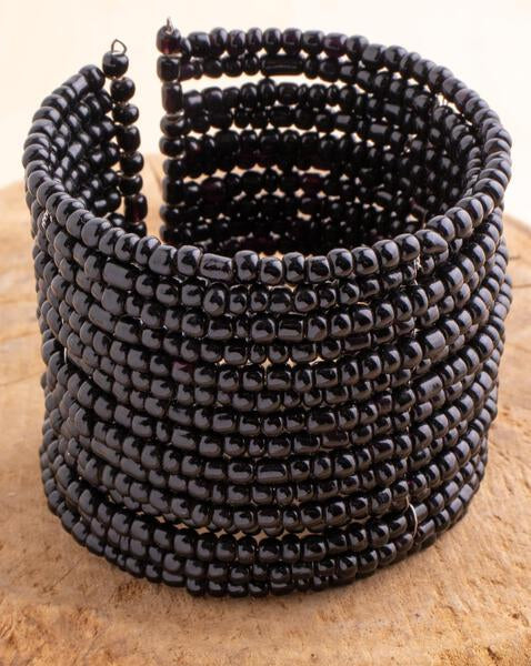 Solid Beaded Cuff | Shop Bali Queen