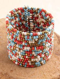 Solid Beaded Cuff | Shop Bali Queen