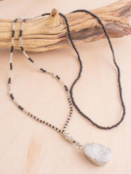 Druzy Cluster Necklace