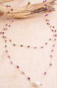 Agate & Pearl Layering Necklace | Shop Bali Queen
