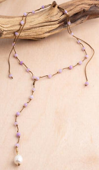 Choker Pearl Lariat Necklace | Shop Bali Queen
