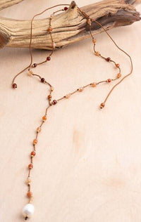 Choker Pearl Lariat Necklace | Shop Bali Queen