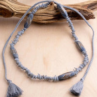 Glass Oblong Adjustable Necklace