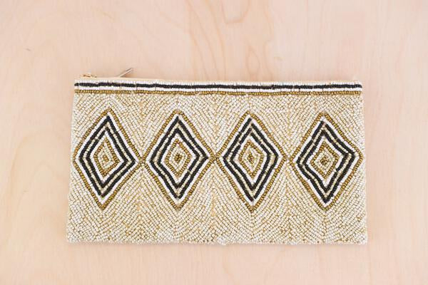 Mosaic Beaded Clutch