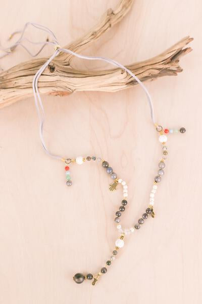 Gemstone Jewels Adjustable Necklace