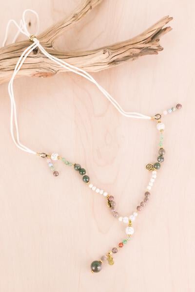 Gemstone Jewels Adjustable Necklace