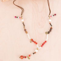 Gemstone Jewels Adjustable Necklace