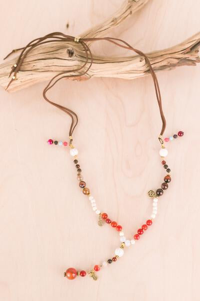 Gemstone Jewels Adjustable Necklace