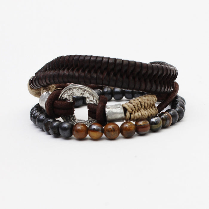 Men's Leather Bracelet Style #10