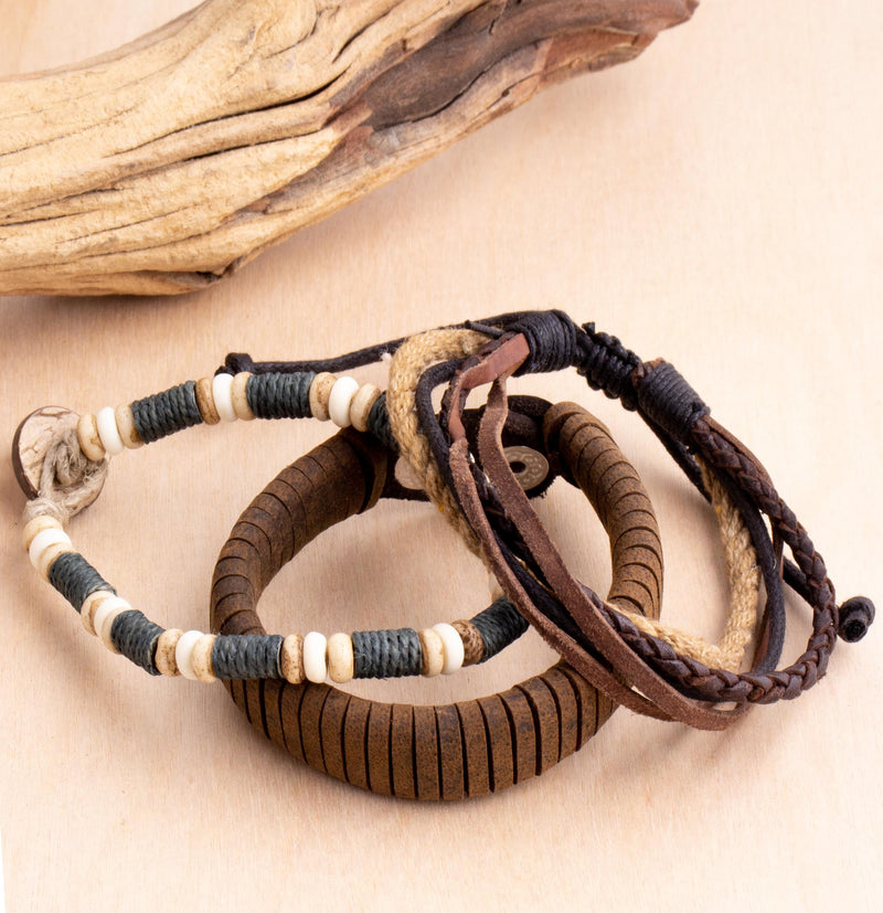 Men's Leather Bracelet Style #11