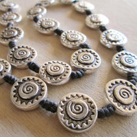 Tribal Sun 17" Alloy Choker / Wrap Bracelet