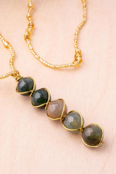 Spiral Stones Necklace | Shop Bali Queen