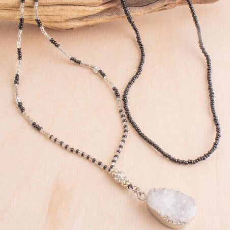 Druzy Cluster Necklace