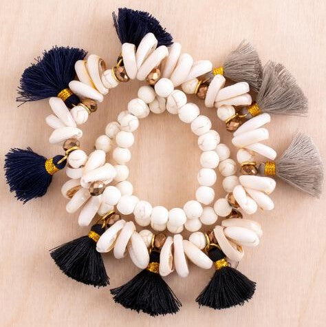 Hula Shell Stretch Bracelet