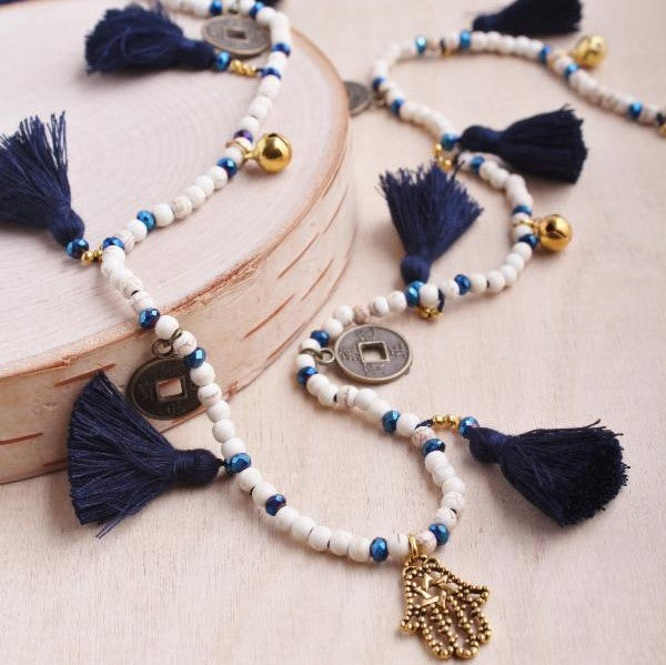 Coin Lg Tassel Necklace