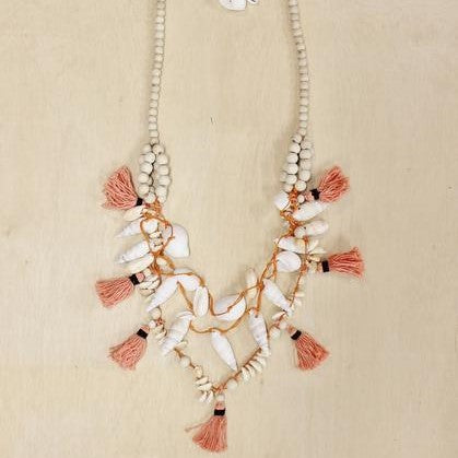 Cabana Shell Tassel Necklace