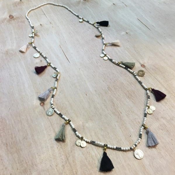 Golden Coins Sm Tassel Necklace | Shop Bali Queen