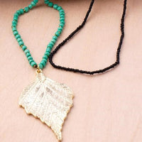 Leaping Leaf Necklace