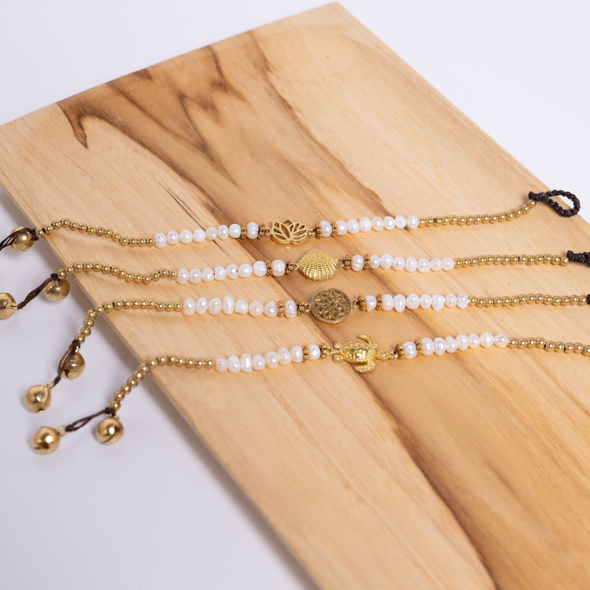 Freshwater Pearl Single Charm Bracelet