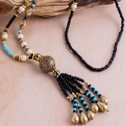 Taj Tassel Necklace