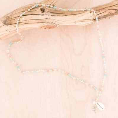 Coral Charm Seaglass Necklace | Shop Bali Queen