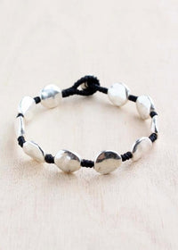Hammered Circle Alloy Bracelet #20