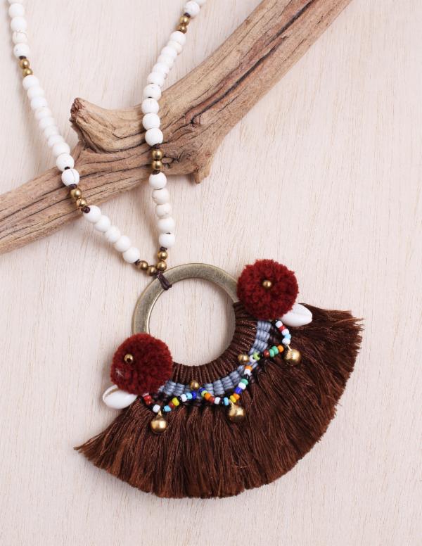 Fiesta Fan Necklace