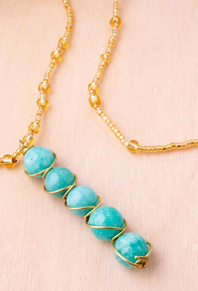 Spiral Stones Necklace | Shop Bali Queen
